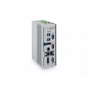 ARBOR ARES-5320 Fanless DIN-Rail Embedded System with Intel Atom x6425RE, 3 LAN, 4 USB, 8 COM